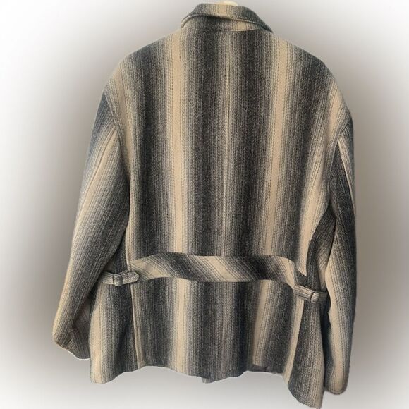 Ralph Lauren RRL (Double RL) Ombre Stripe Wool Blend 1940’s Workwear Jacket - Picture 8 of 16